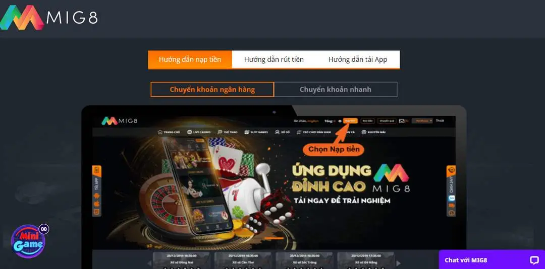 Hướng Dẫn Cách Nạp Tiền Mig8 Vào Tài Khoản Game Nhanh Nhất